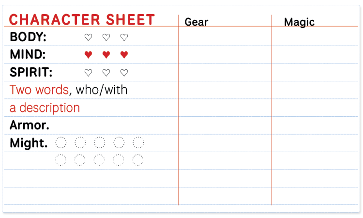 Character Card Template